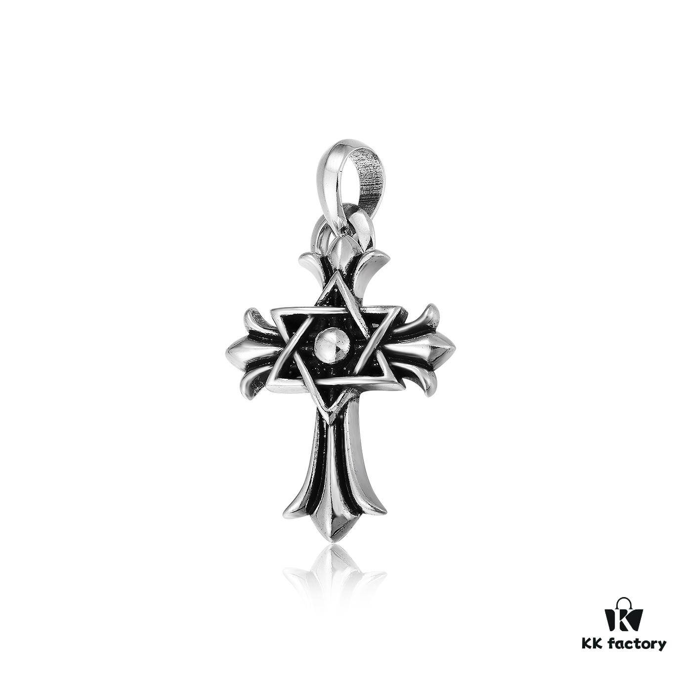 6930087e12f62673a6fab5ff Chrome Hearts Pendant - Top Quality Craftsmanship, Vintage Aged Finish