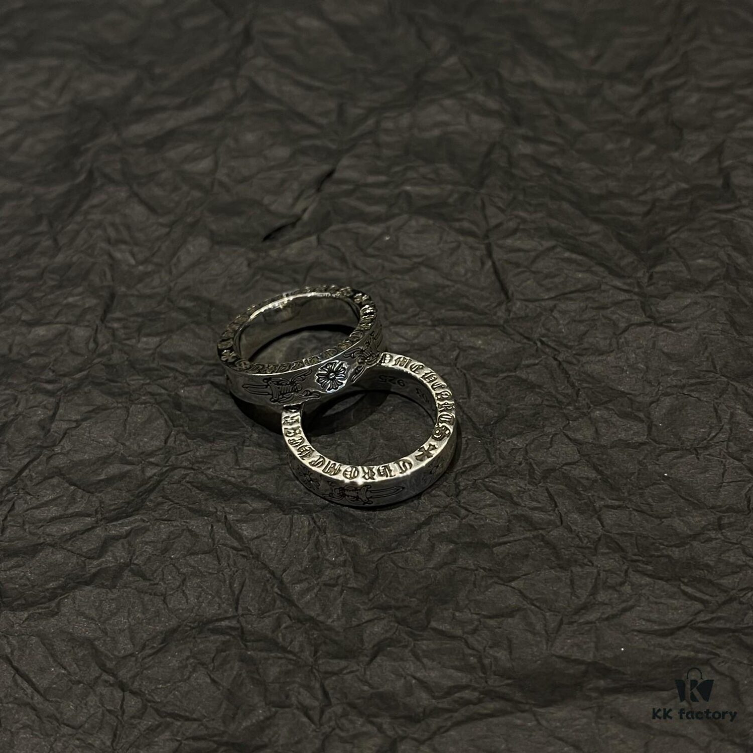 Chrome Hearts 6mm Double Sword Ring