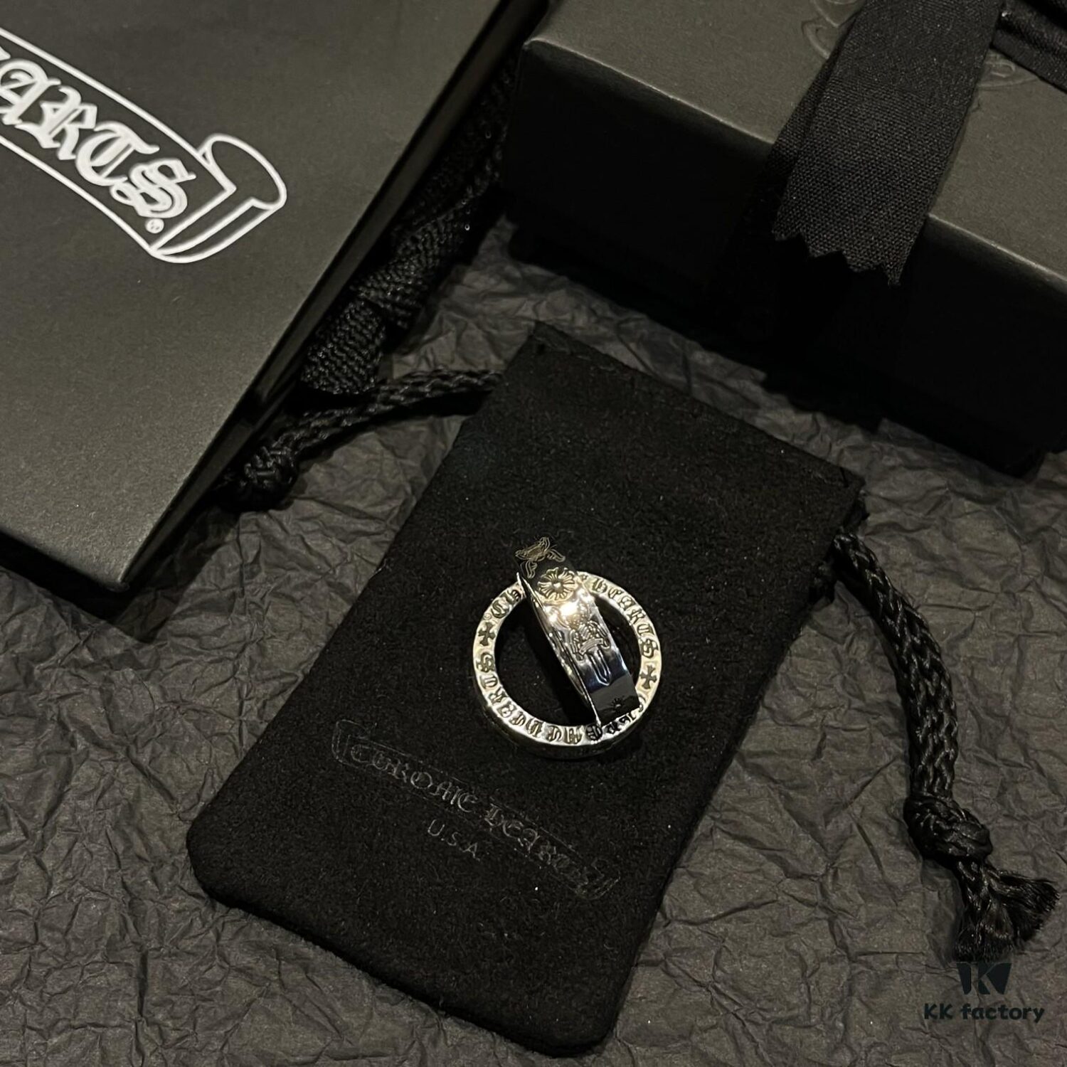 Chrome Hearts 6mm Double Sword Ring