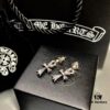 6930089712f62673a6fab634 Chrome Hearts Cross Earrings, Classic Style, S925 Sterling Silver
