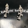 6930089a12f62673a6fab63b Chrome Hearts Cross Earrings, Classic Style, S925 Sterling Silver