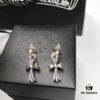 6930089a12f62673a6fab63c Chrome Hearts Cross Earrings, Classic Style, S925 Sterling Silver