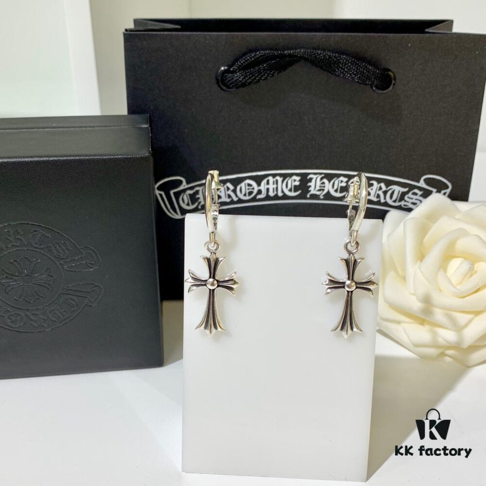 6930089a12f62673a6fab63d Luo Xin Cross Earrings! The Hottest Style Among Today's Internet Celebrities! S925 Sterling Silver with Full Original Packaging