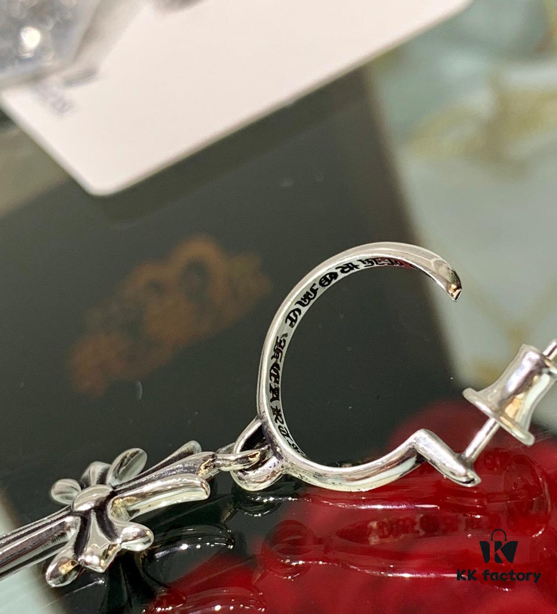 6930089f12f62673a6fab644 Luo Xin Cross Earrings! The Hottest Style Among Today's Internet Celebrities! S925 Sterling Silver with Full Original Packaging