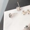 693008a012f62673a6fab648 S925 Sterling Silver! Authentic Counter Ear Studs! Stylishly Casual When Paired with Chrome Hearts, the Cross Design Highlights Individuality, Perfect for Everyday Casual Wear. Looks Great as a Single Piece for Men Too! The Combination of Studs and Hoops Ensures Breathability!