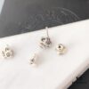 693008ad12f62673a6fab65e S925 Sterling Silver! Authentic Counter Ear Studs! Stylishly Casual When Paired with Chrome Hearts, the Cross Design Highlights Individuality, Perfect for Everyday Casual Wear. Looks Great as a Single Piece for Men Too! The Combination of Studs and Hoops Ensures Breathability!