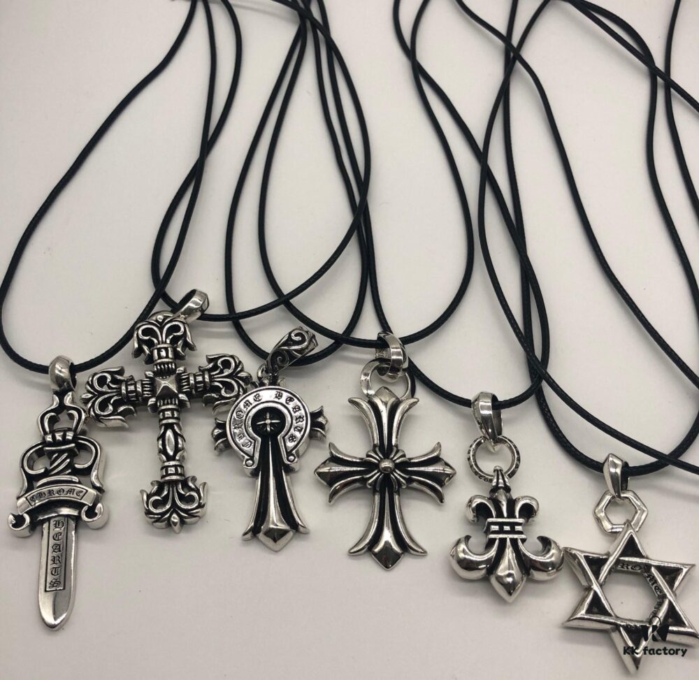 693008bb12f62673a6fab67b Chrome Hearts Leather Cord Chain