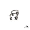 693008be12f62673a6fab681 Chrome Hearts Open FOTI Skull Ring with Oxidized Finish