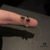 693008c012f62673a6fab685 Chrome Hearts Open FOTI Skull Ring with Oxidized Finish