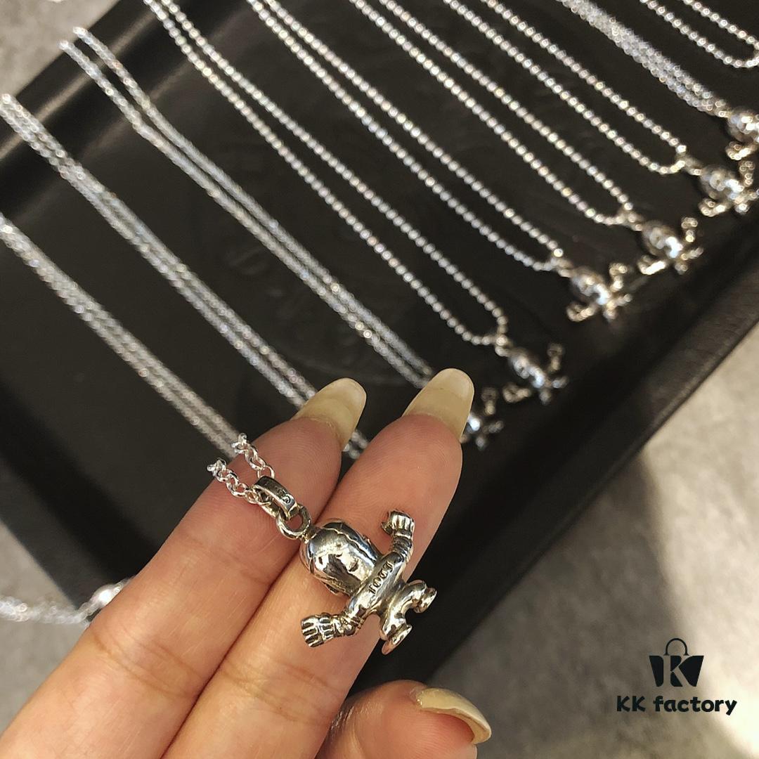 693008c512f62673a6fab68b Chrome Hearts Foti Small Power Skull Necklace