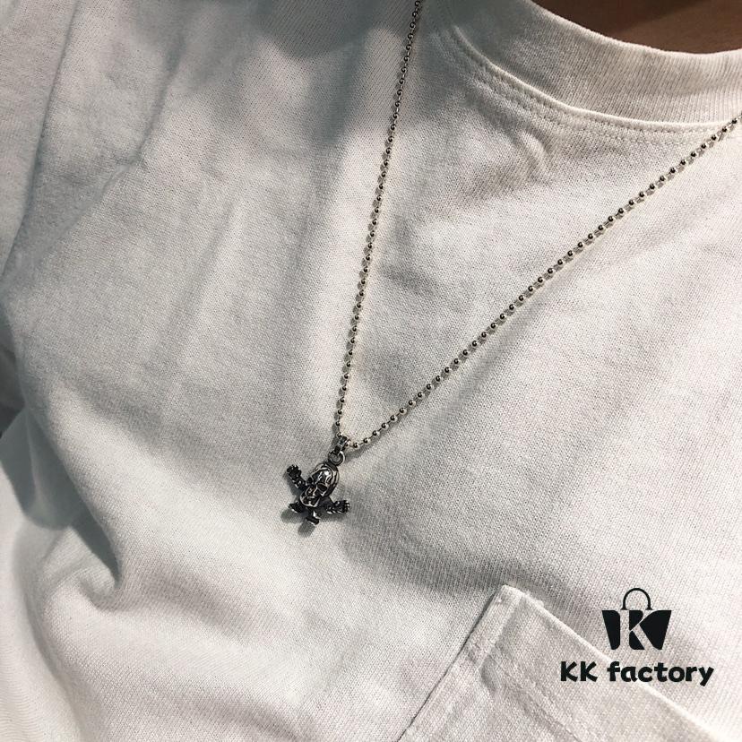 693008c512f62673a6fab68c Chrome Hearts Foti Small Power Skull Necklace
