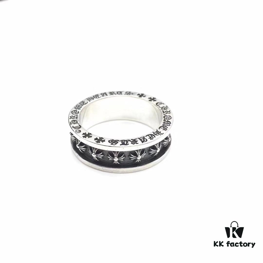 Chrome Hearts Classic Cross Ring Unisex Full Cross Design