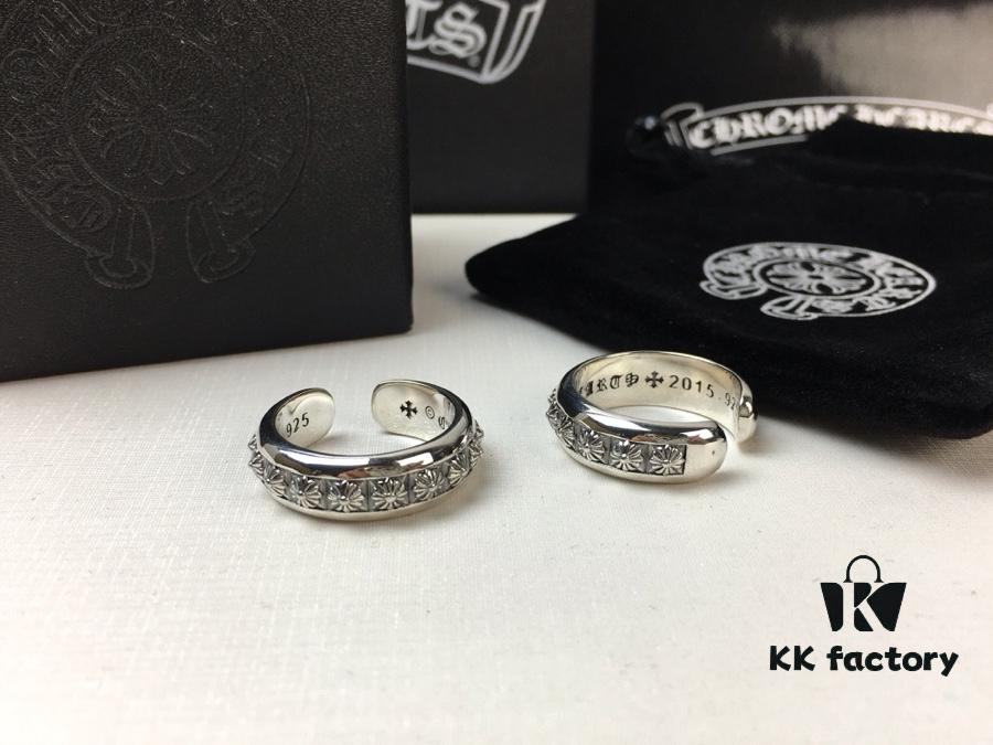 693008d912f62673a6fab6b1 Chrome Hearts Open Star Ring – Gothic-Inspired Rock Punk Design with Streetwear Hip-Hop Flair, Unisex Style