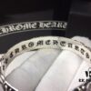 693008e212f62673a6fab6ca Chrome Hearts Wide Open Bangle Bracelet with Vintage Gothic Cross Design