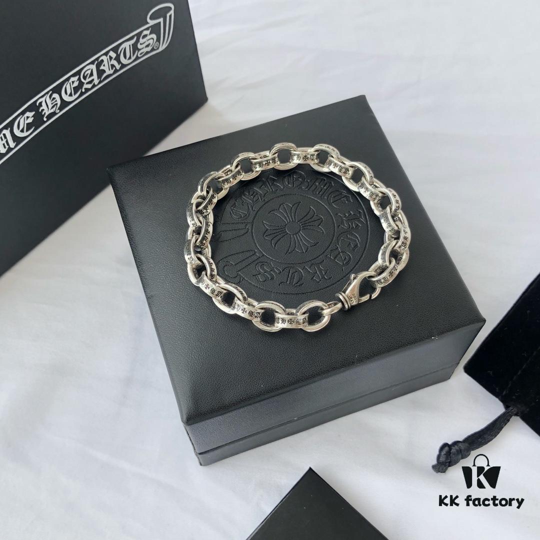 6930090512f62673a6fab710 CH Chrome Hearts Classic Retro Letter Bracelet