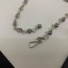 6930090812f62673a6fab717 Chrome Hearts Classic Cross Flower Ball Necklace, Unisex European and American Style, Chain Width 7mm, Length 55-60cm