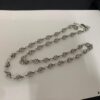6930090812f62673a6fab718 Chrome Hearts Classic Cross Flower Ball Necklace, Unisex European and American Style, Chain Width 7mm, Length 55-60cm