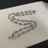 6930090912f62673a6fab71b Chrome Hearts Classic Cross Flower Ball Necklace, Unisex European and American Style, Chain Width 7mm, Length 55-60cm