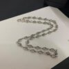 6930090912f62673a6fab71c Chrome Hearts Classic Cross Flower Ball Necklace, Unisex European and American Style, Chain Width 7mm, Length 55-60cm