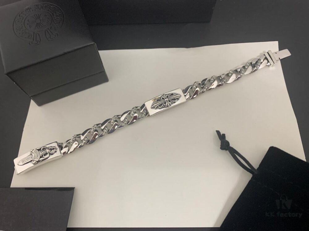 6930090b12f62673a6fab720 Chrome Hearts Cross Sword Thick Bracelet