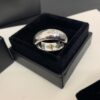 Chrome Hearts Arc Mirror-Finish Cross Ring, Size 12-24