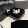 Chrome Hearts Cross Bloom Heavyweight Open Ring in Large, Medium, and Small Sizes
