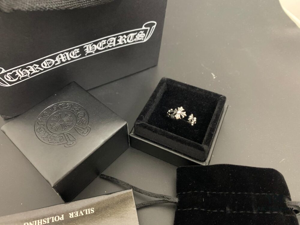 6930091612f62673a6fab73e Chrome Hearts Fish Tail Cross Bloom Open Ring