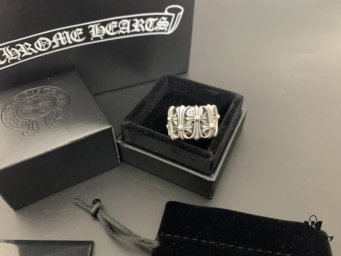 Chrome Hearts Cross Tombstone Ring