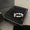 Chrome Hearts Fish Tail Cross Bloom Open Ring
