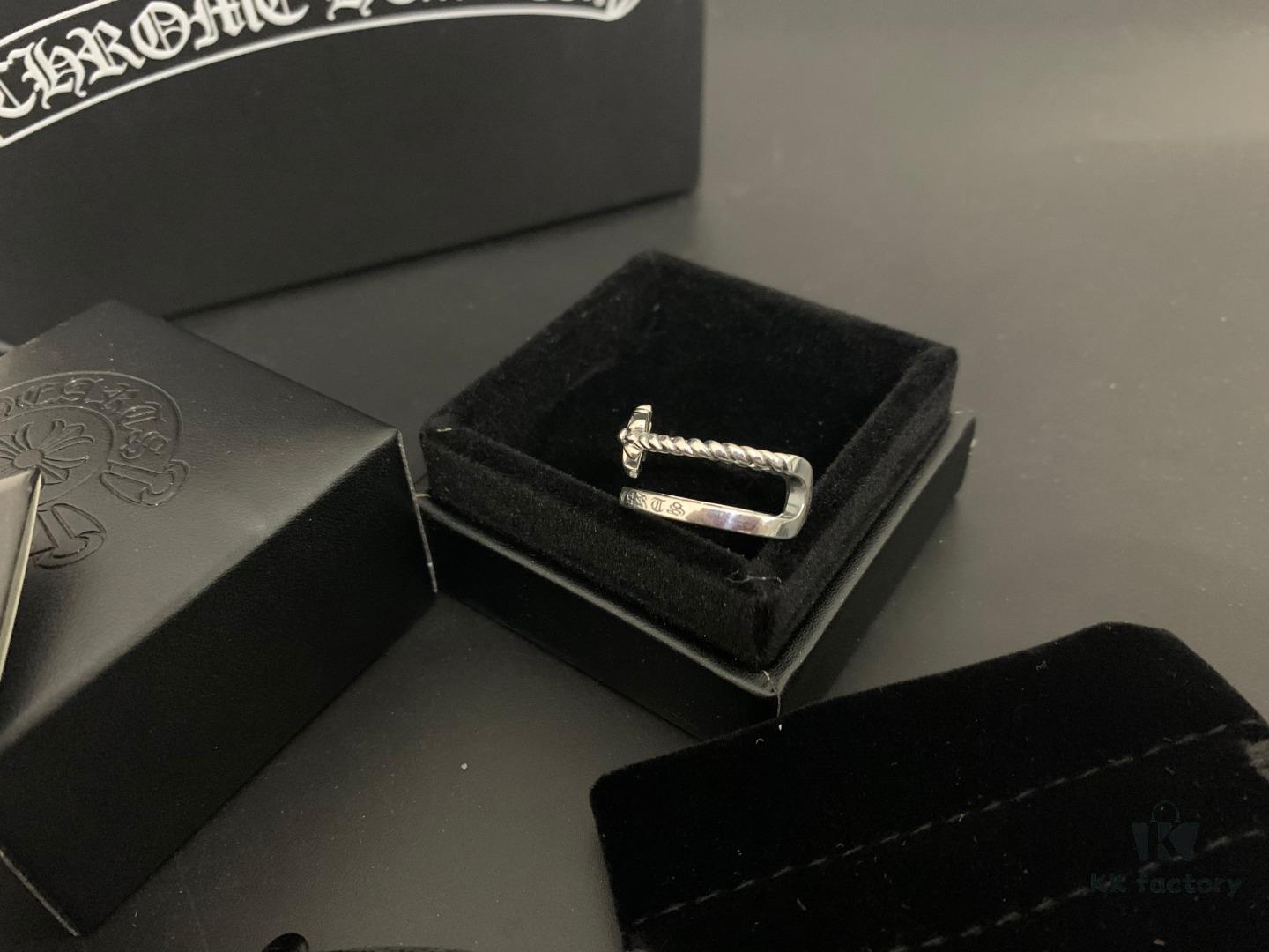 Chrome Hearts Vintage Double Layer Ring, Ins Influencer Style, Fashion Korean Version, Versatile and Beautiful to Wear