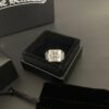 6930092312f62673a6fab758 🔥 Chrome Hearts Men's Floral Cross Square Open Ring