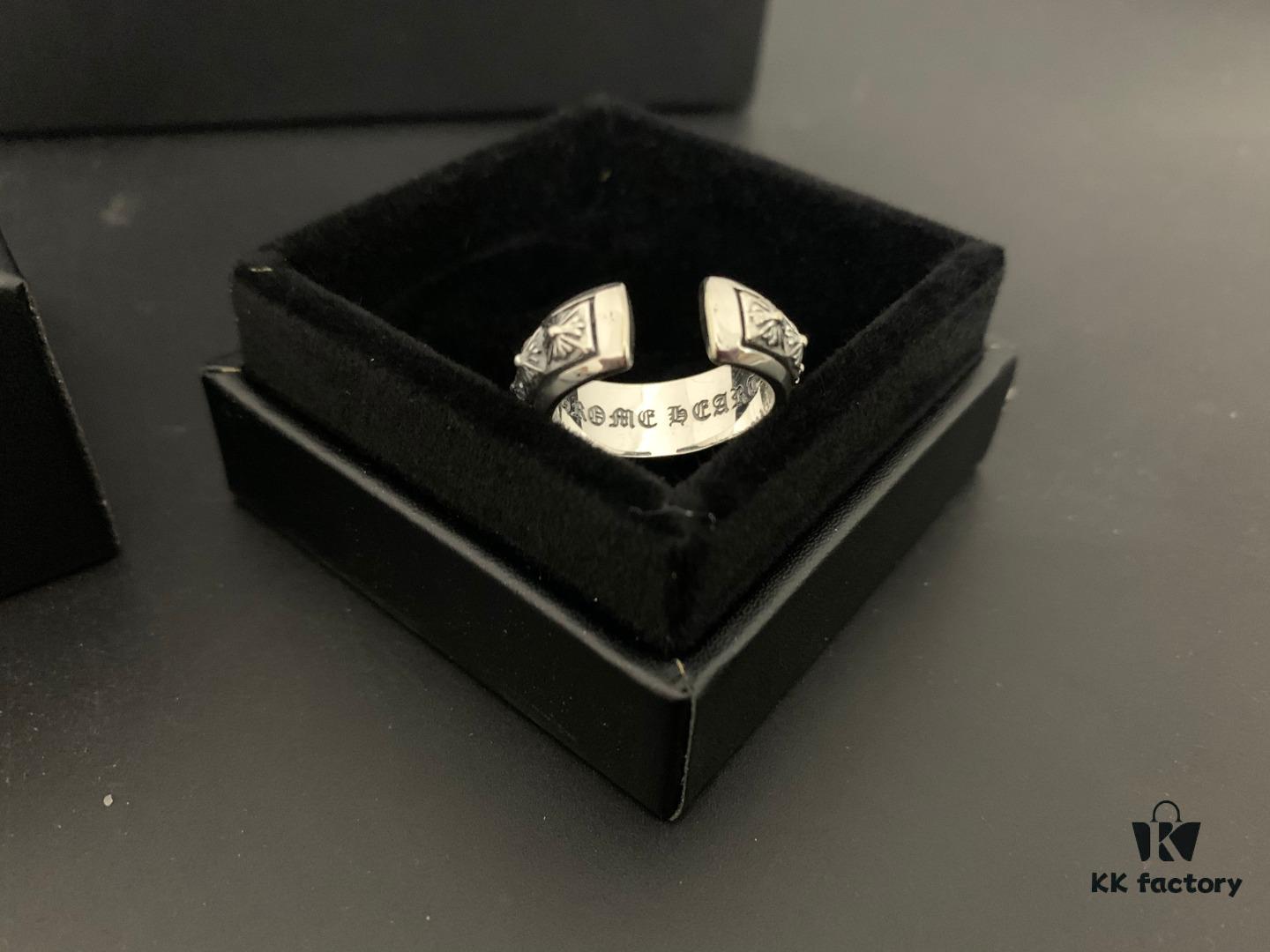 Chrome Hearts New Style Cross Open Ring