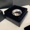 Chrome Hearts Arc Mirror-Finish Cross Ring, Size 12-24