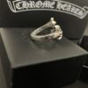 Chrome Hearts Cross Flower Twist Open Ring