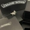 Chrome Hearts Cross Flower Twist Open Ring
