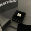 6930093112f62673a6fab775 🔥 Chrome Hearts Men's Floral Cross Square Open Ring
