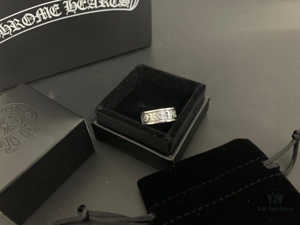 6930093112f62673a6fab776 Chrome Hearts Unisex Ring with Eternal Letter Design