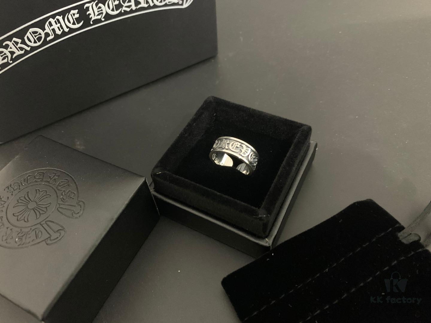 6930093212f62673a6fab778 Chrome Hearts Unisex Ring with Eternal Letter Design