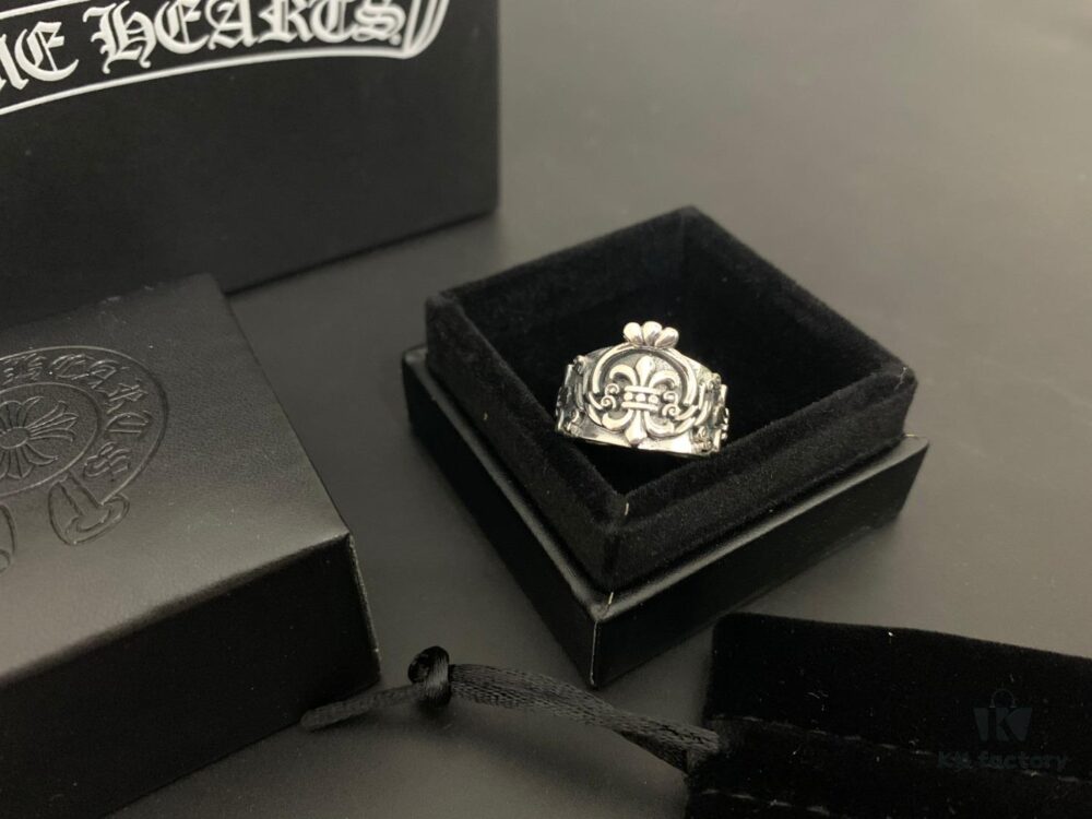 6930093812f62673a6fab784 Chrome Hearts Crown Open Ring