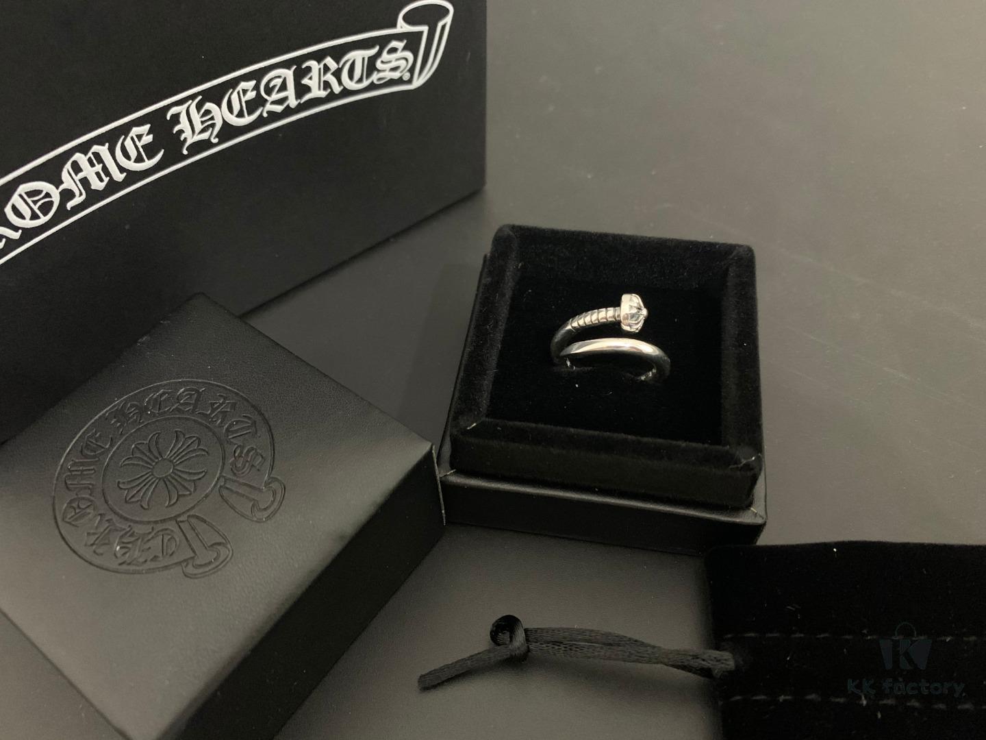 6930093c12f62673a6fab78b Chrome Hearts Crooked Cross Nail Open Ring