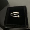 6930093d12f62673a6fab78f Chrome Hearts Crooked Cross Nail Open Ring