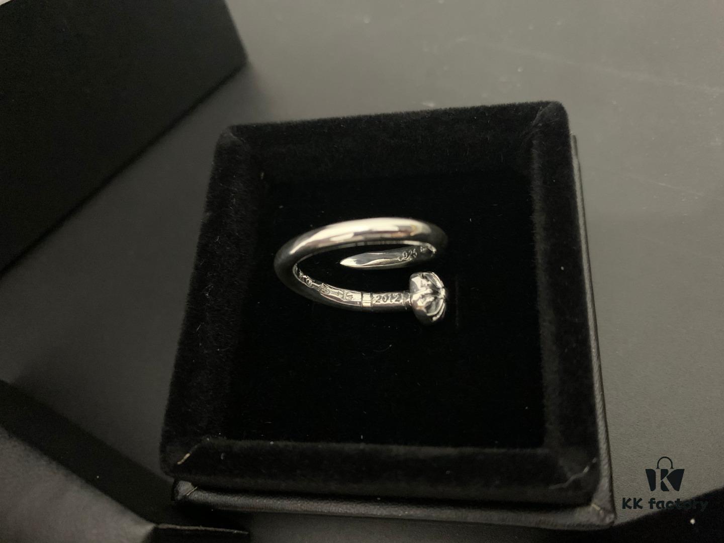 6930093d12f62673a6fab78f Chrome Hearts Crooked Cross Nail Open Ring