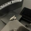 6930093d12f62673a6fab791 Chrome Hearts Crooked Cross Nail Open Ring
