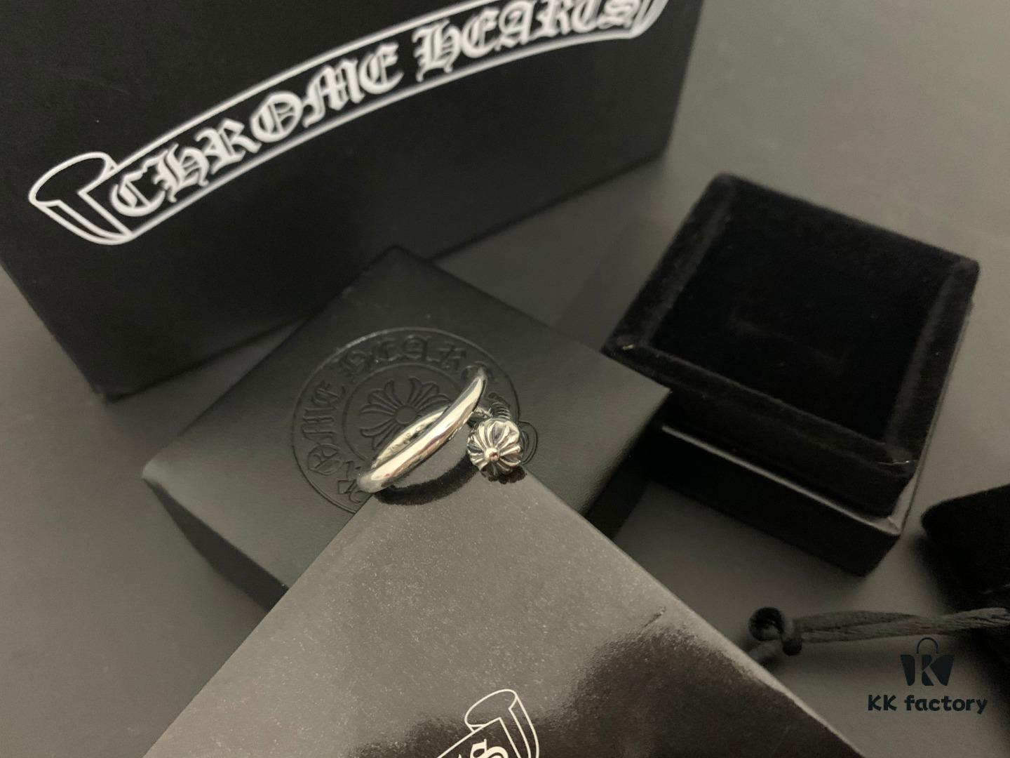 6930093d12f62673a6fab791 Chrome Hearts Crooked Cross Nail Open Ring