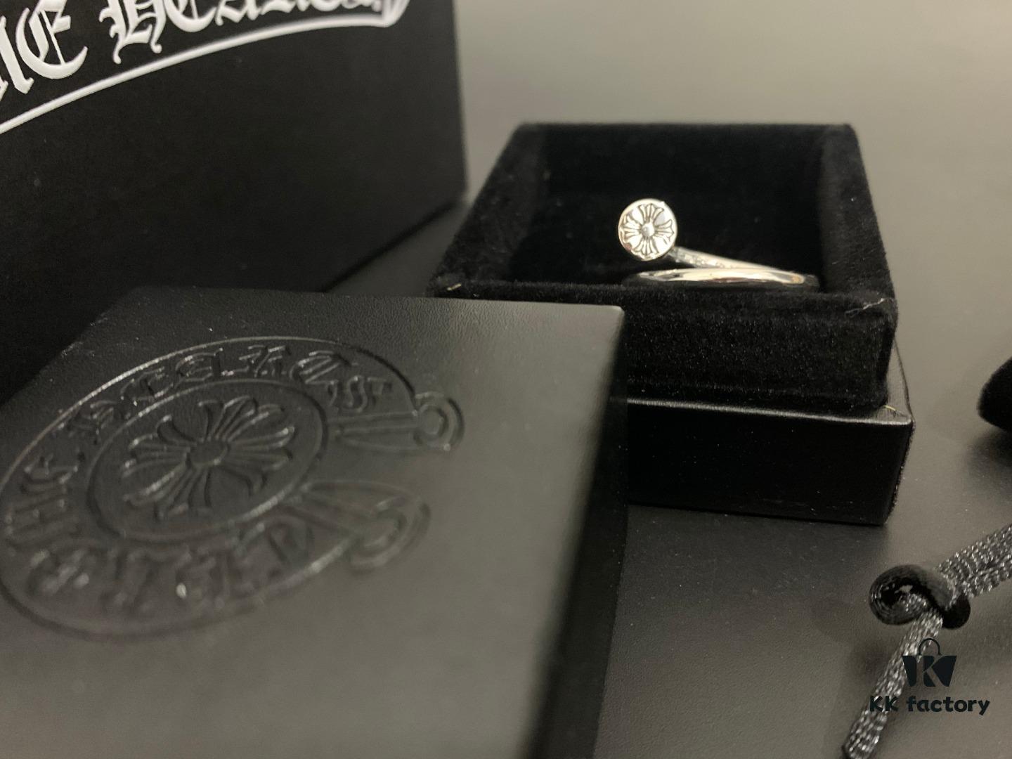 Chrome Hearts Cross Flower Nail Open Ring
