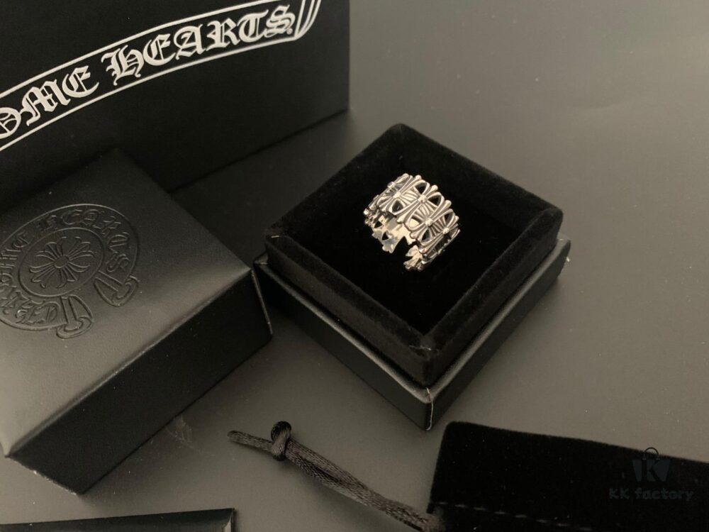 6930094312f62673a6fab79d Chrome Hearts Classic Tombstone Open Ring