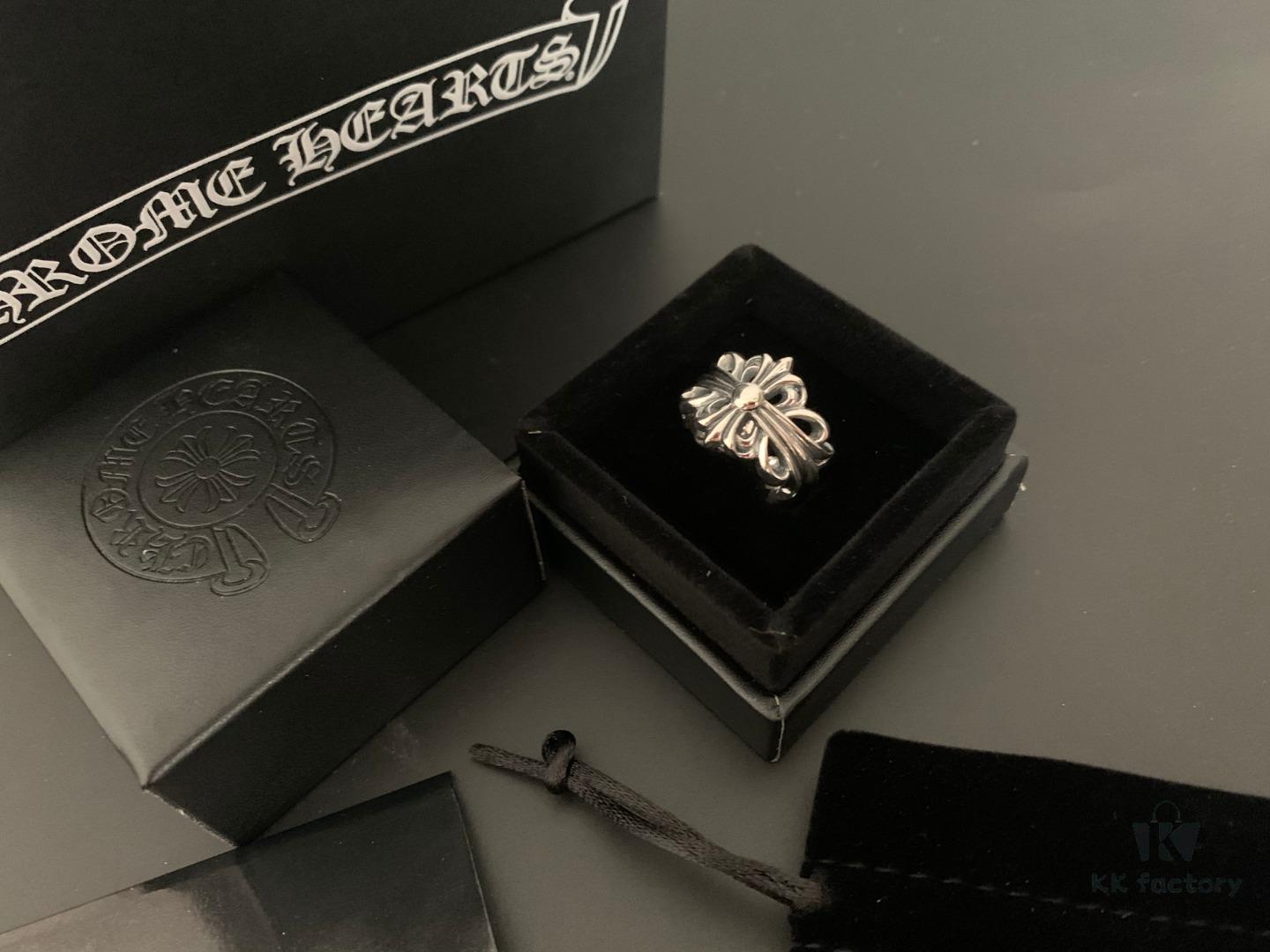 Chrome Hearts Cross Open Ring Large and Small Sizes
