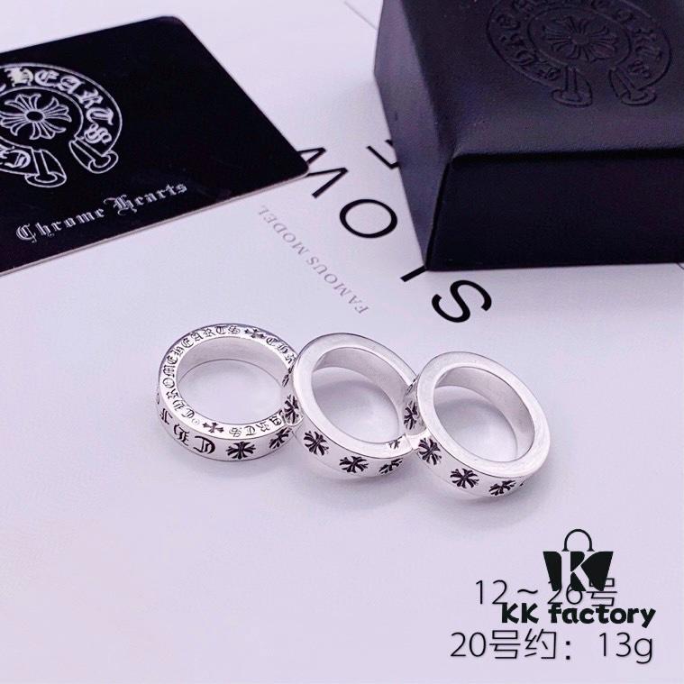 6930094c12f62673a6fab7ad Chrome Hearts CH Forever Ring Classic Eternal Couple Ring Trendy Versatile Band