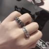 6930094d12f62673a6fab7af Chrome Hearts CH Forever Ring Classic Eternal Couple Ring Trendy Versatile Band