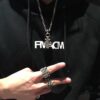 Chrome Hearts Handcrafted Diamond Ring
